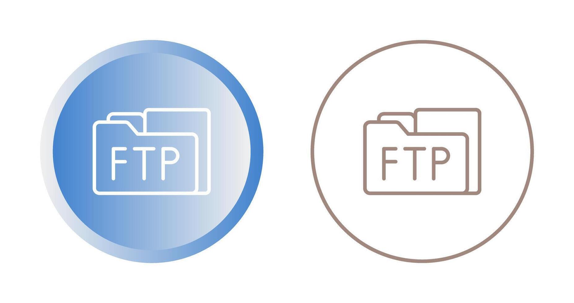 FTP Access Vector Icon