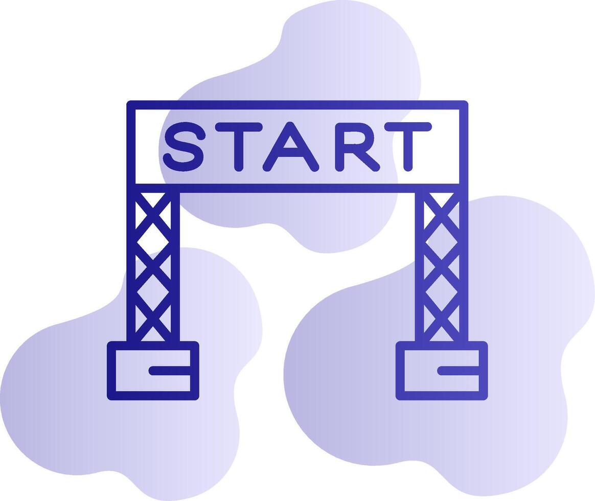 Start Line Vector Icon