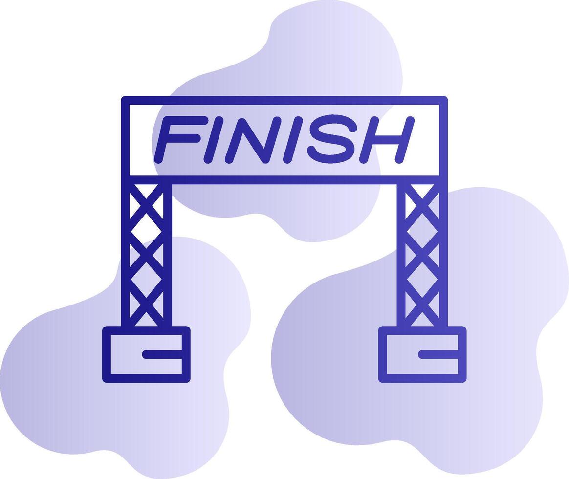 Finish Line Vector Icon