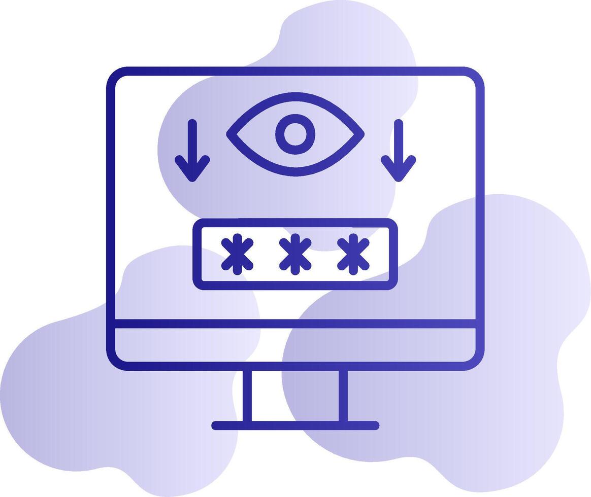 Computer Spyware Vector Icon