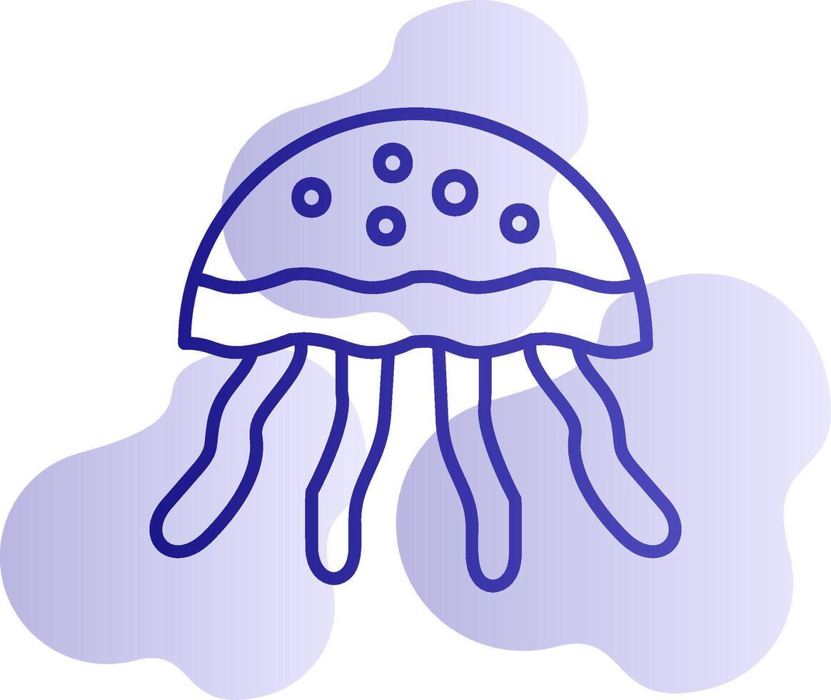 icono de vector de medusas