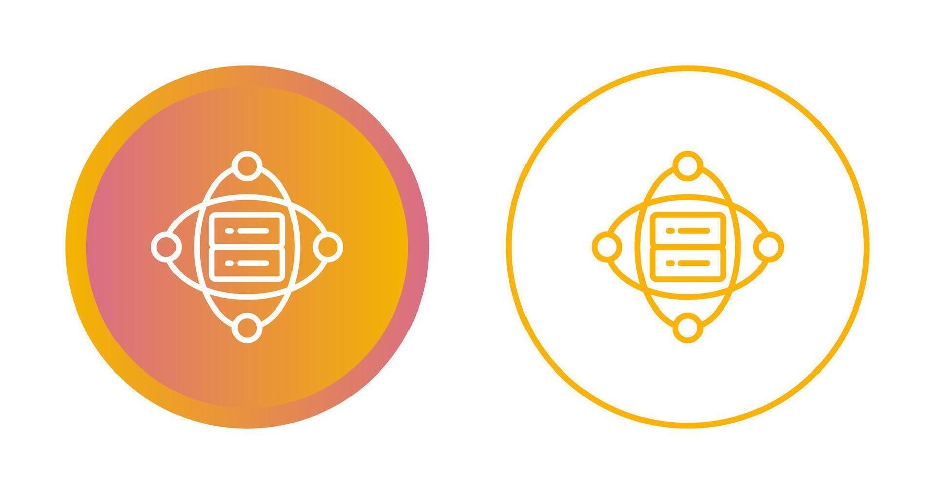 Cluster Server Vector Icon