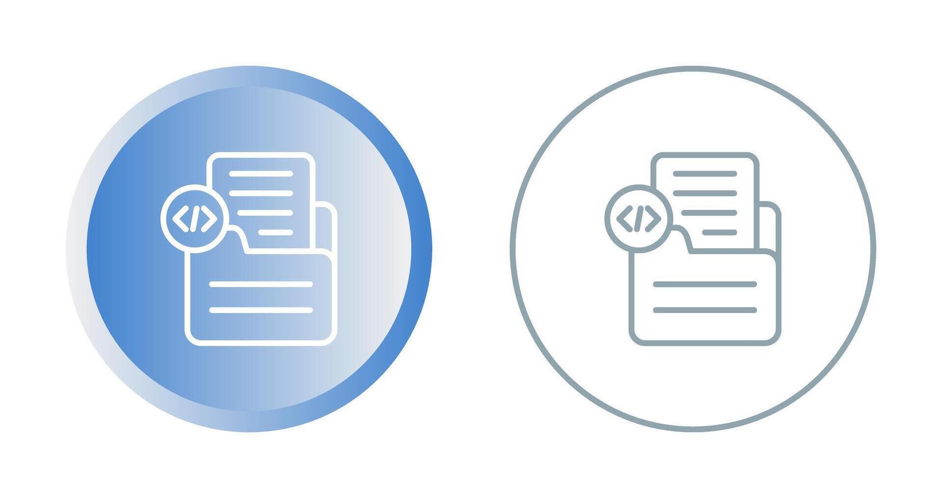 Document Insert Code Vector Icon