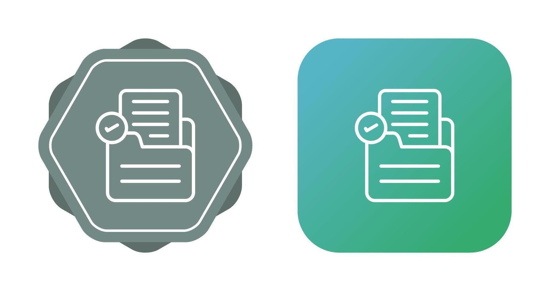 Document Check Vector Icon