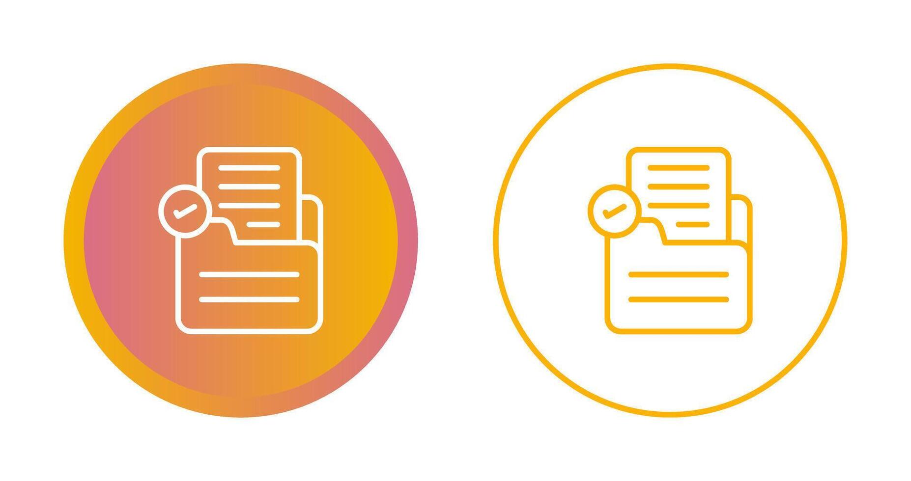 Document Check Vector Icon