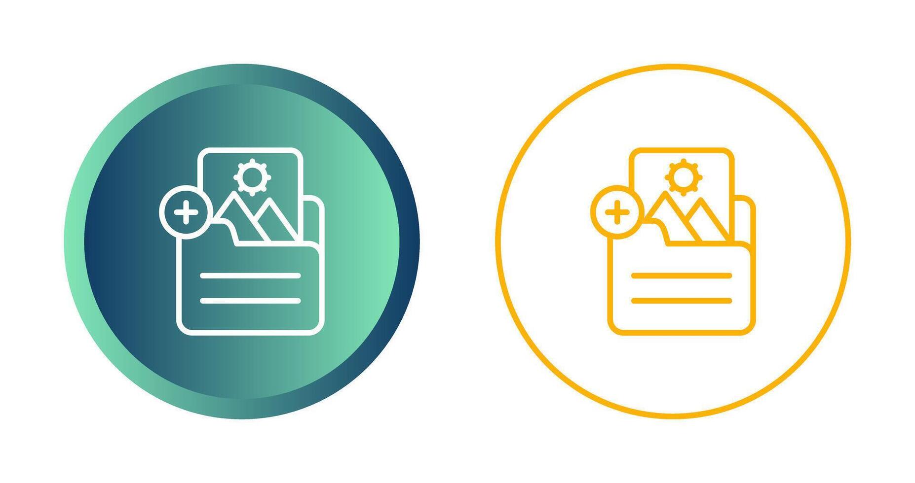 Document Insert Image Vector Icon