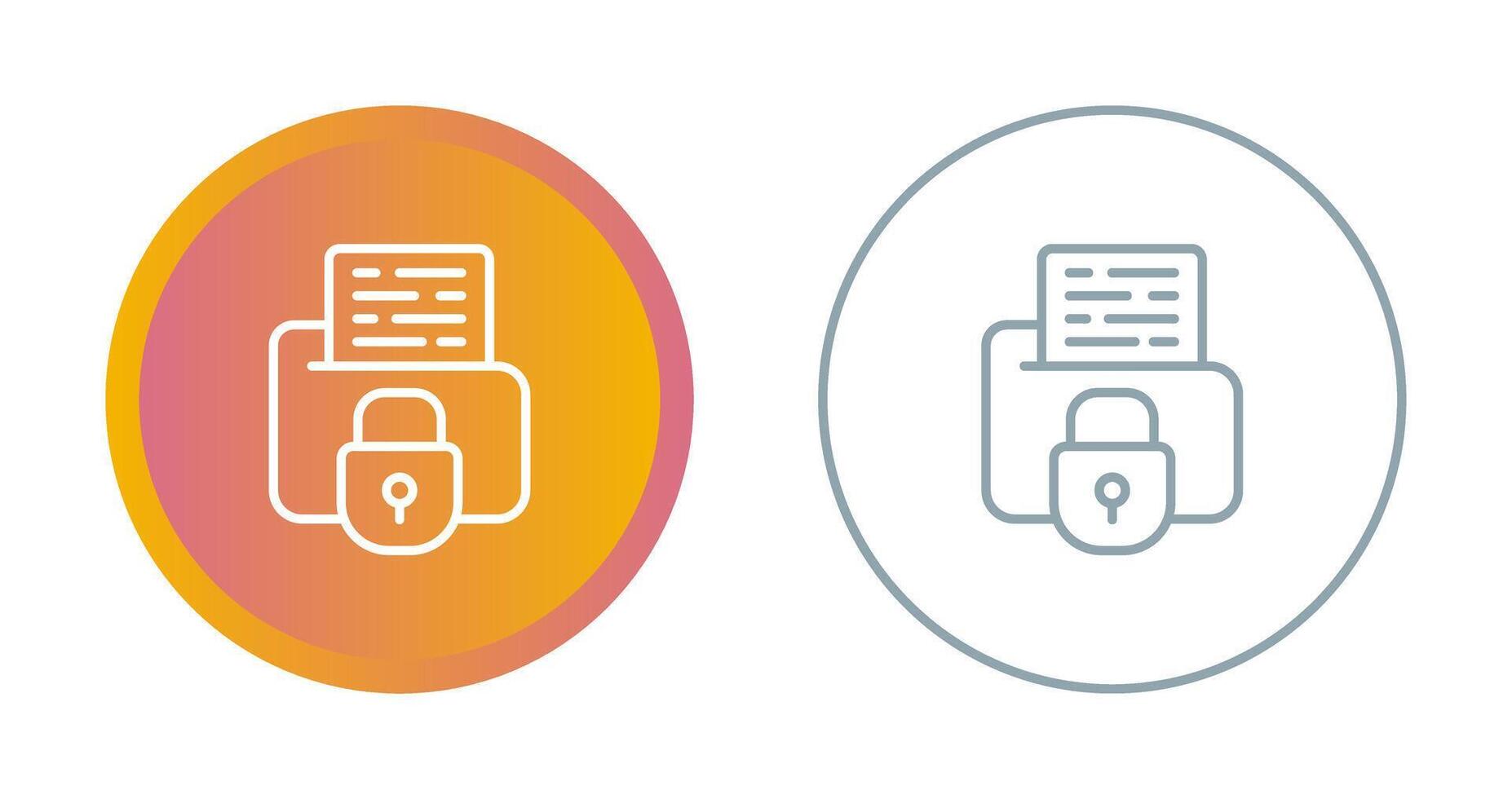 Secure Folder Vector Icon