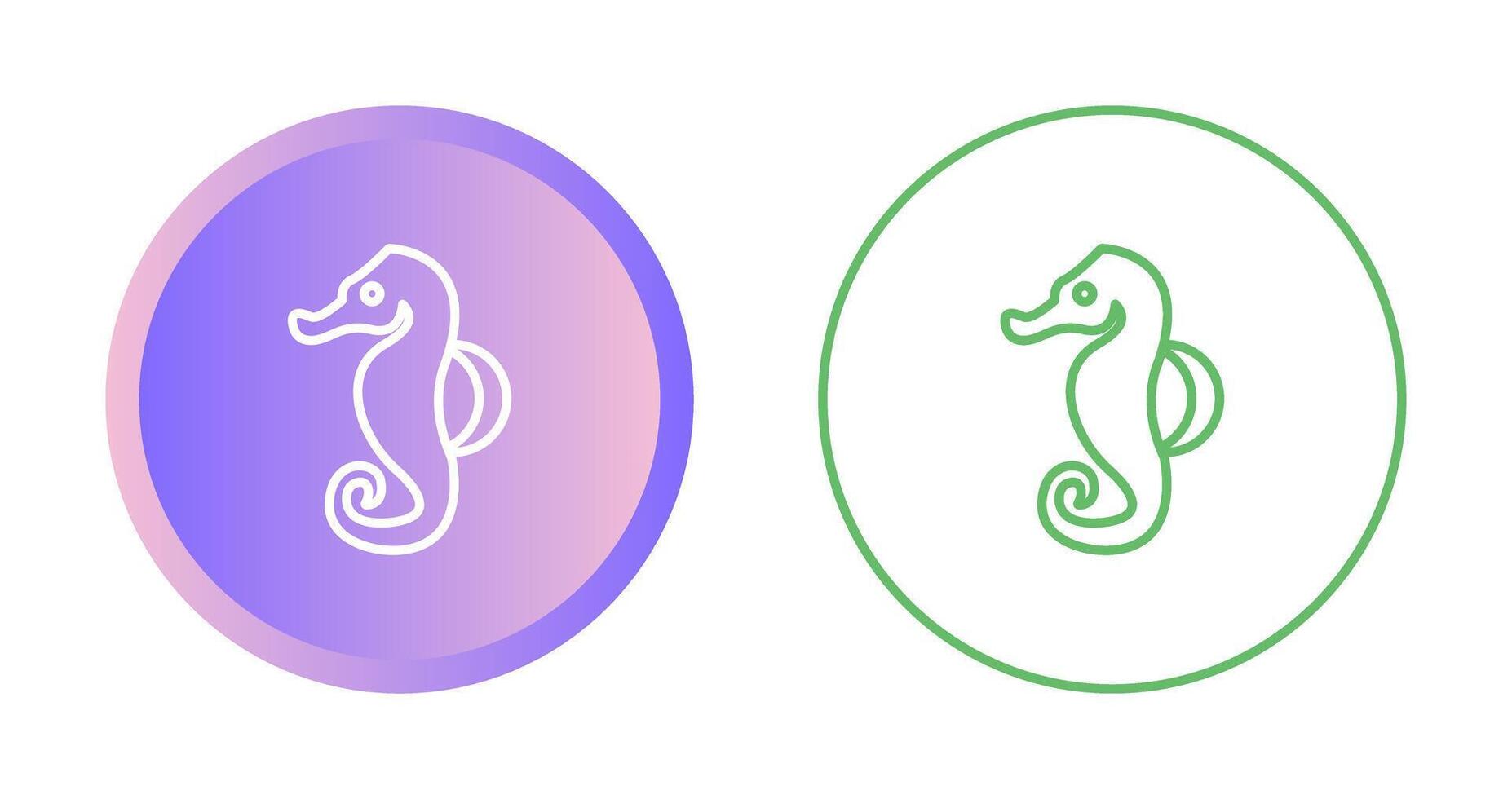 Seahorse Vector Icon