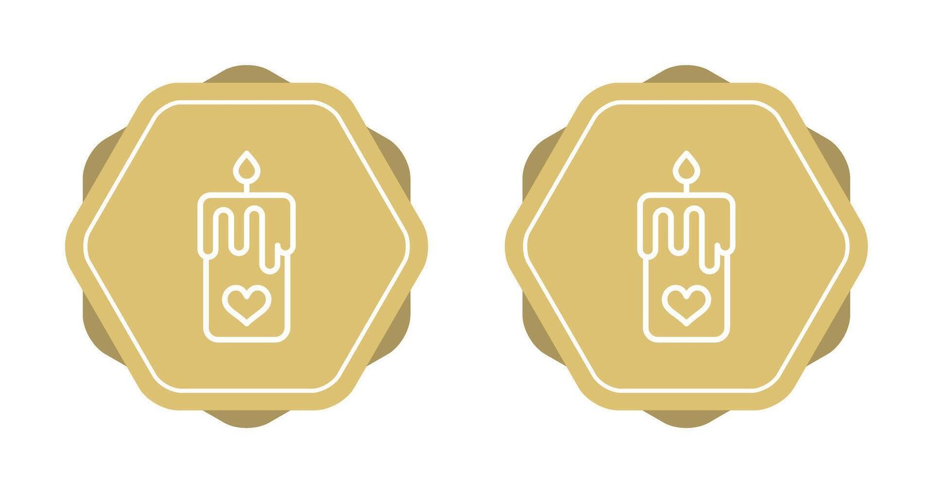 Romantic candle Vector Icon