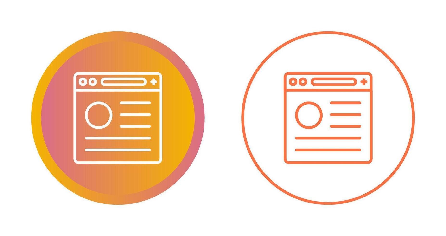 Browser Vector Icon