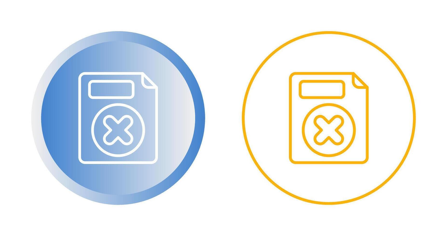 Delete Button Vector Icon