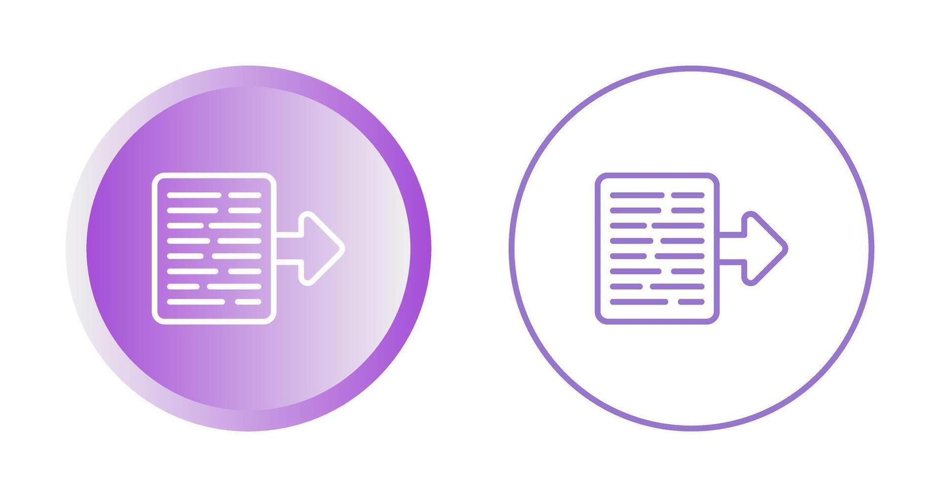 Document Export Vector Icon