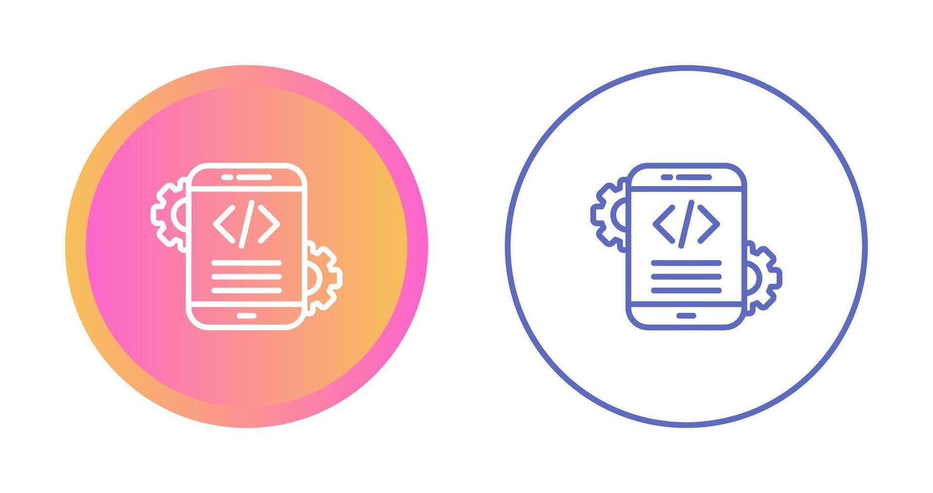 Mobile App Development Vector Icon