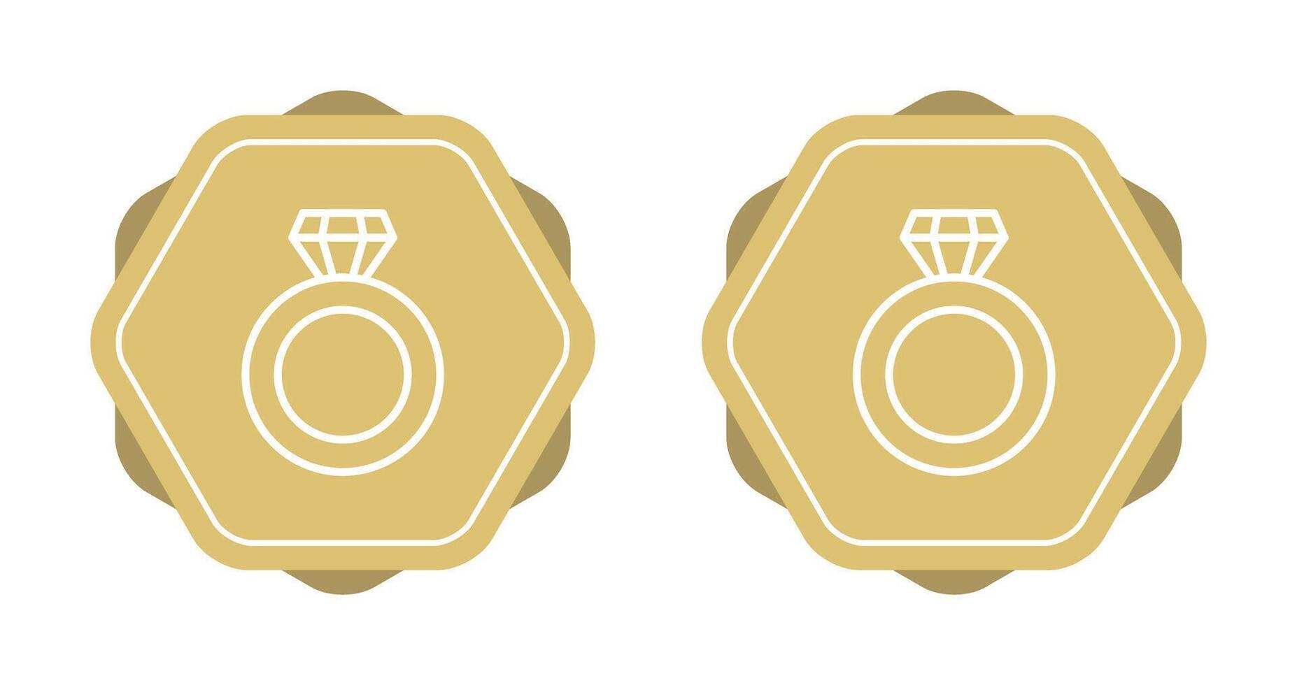 Diamond ring Vector Icon
