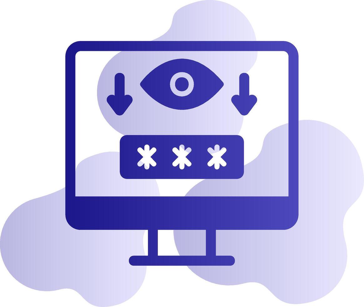 Computer Spyware Vector Icon