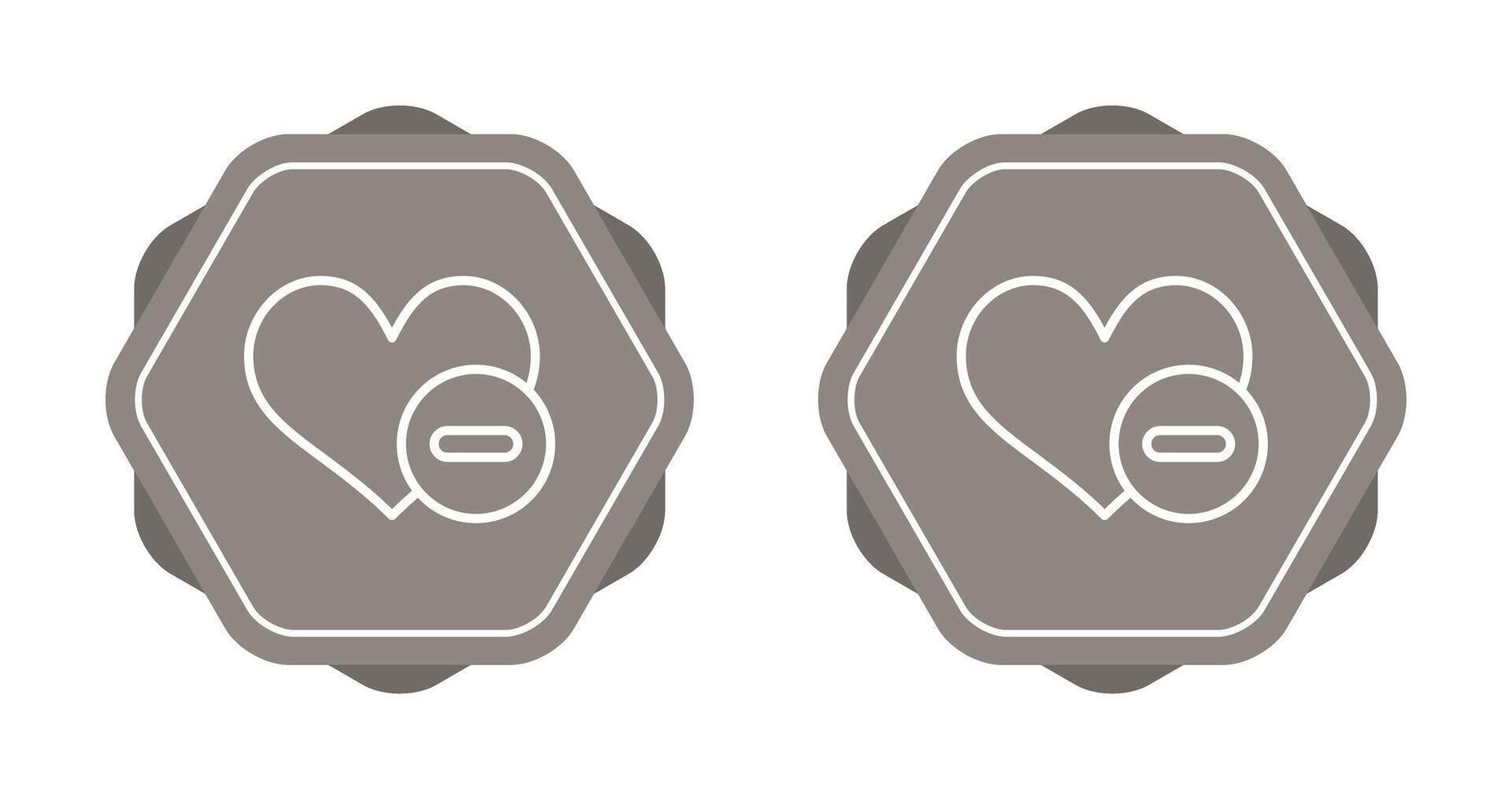 Negative Love Vector Icon