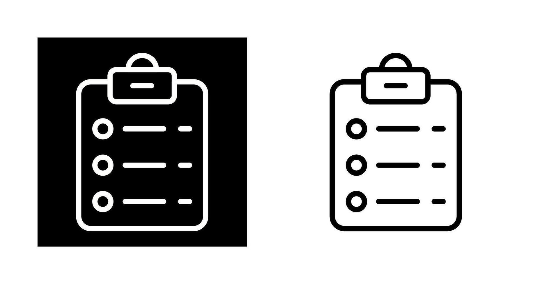 List Check Vector Icon