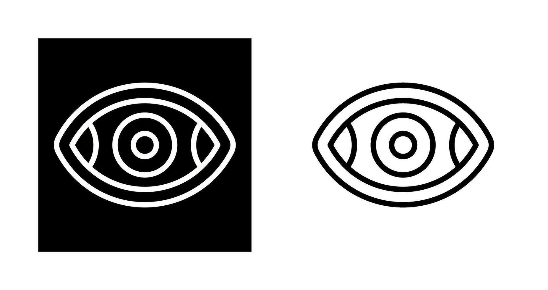 icono de vector de ojo