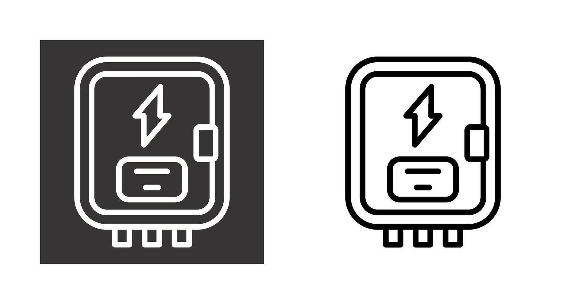 icono de vector de panel eléctrico