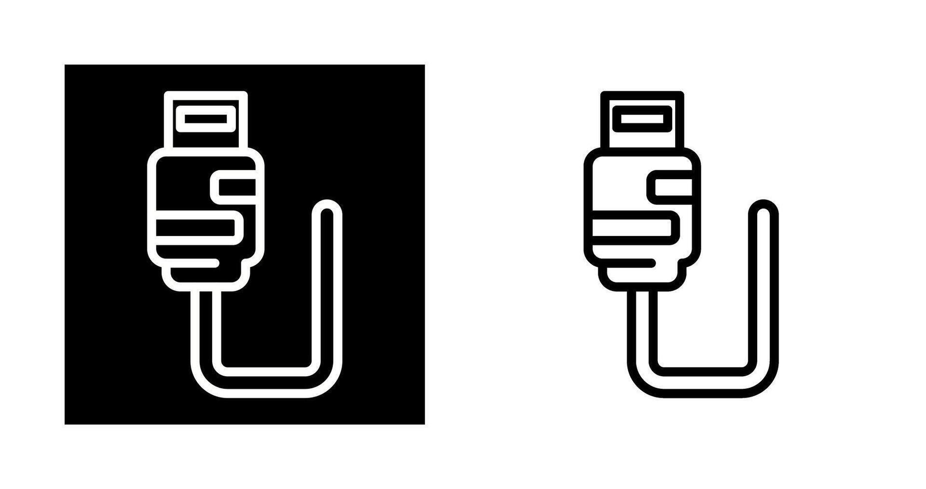 icono de vector de usb