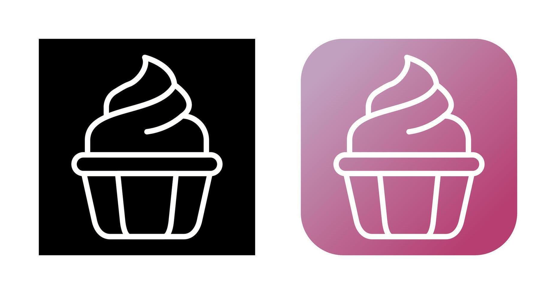 icono de vector de cupcake