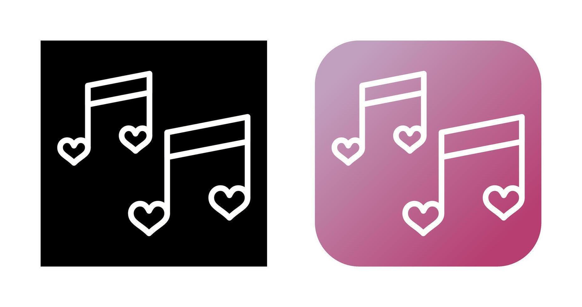 Romantic music Vector Icon