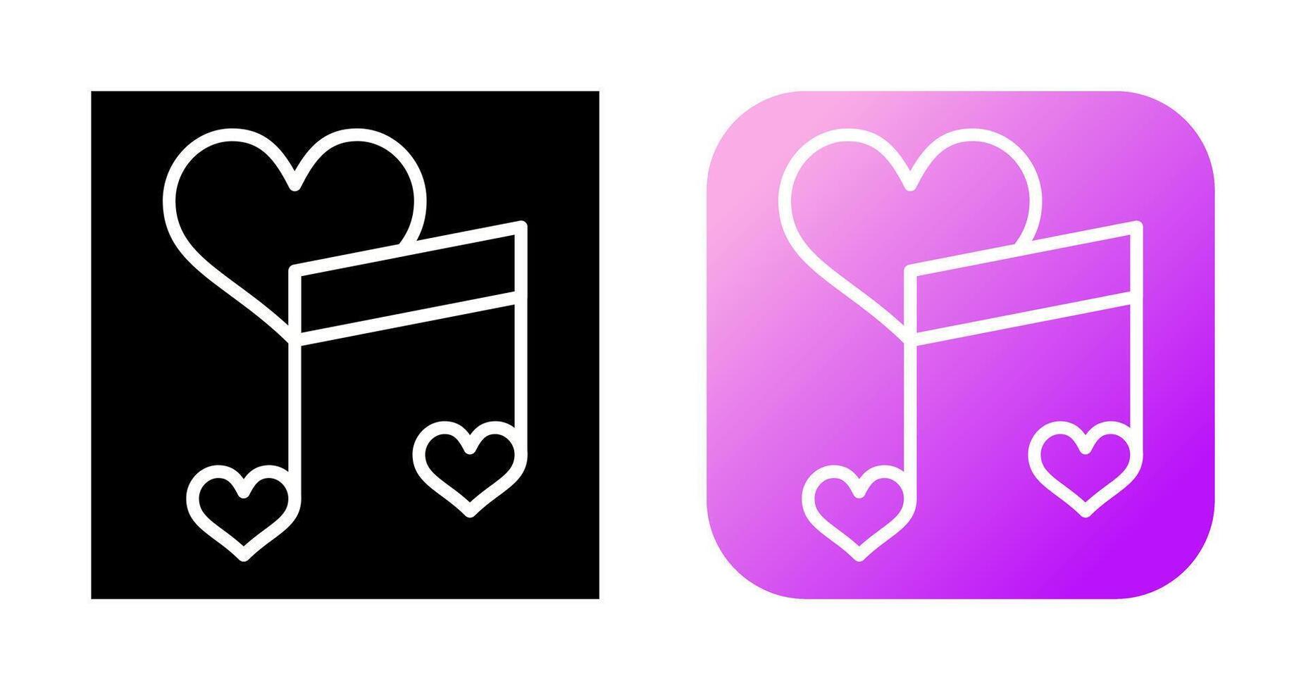Love songs Vector Icon