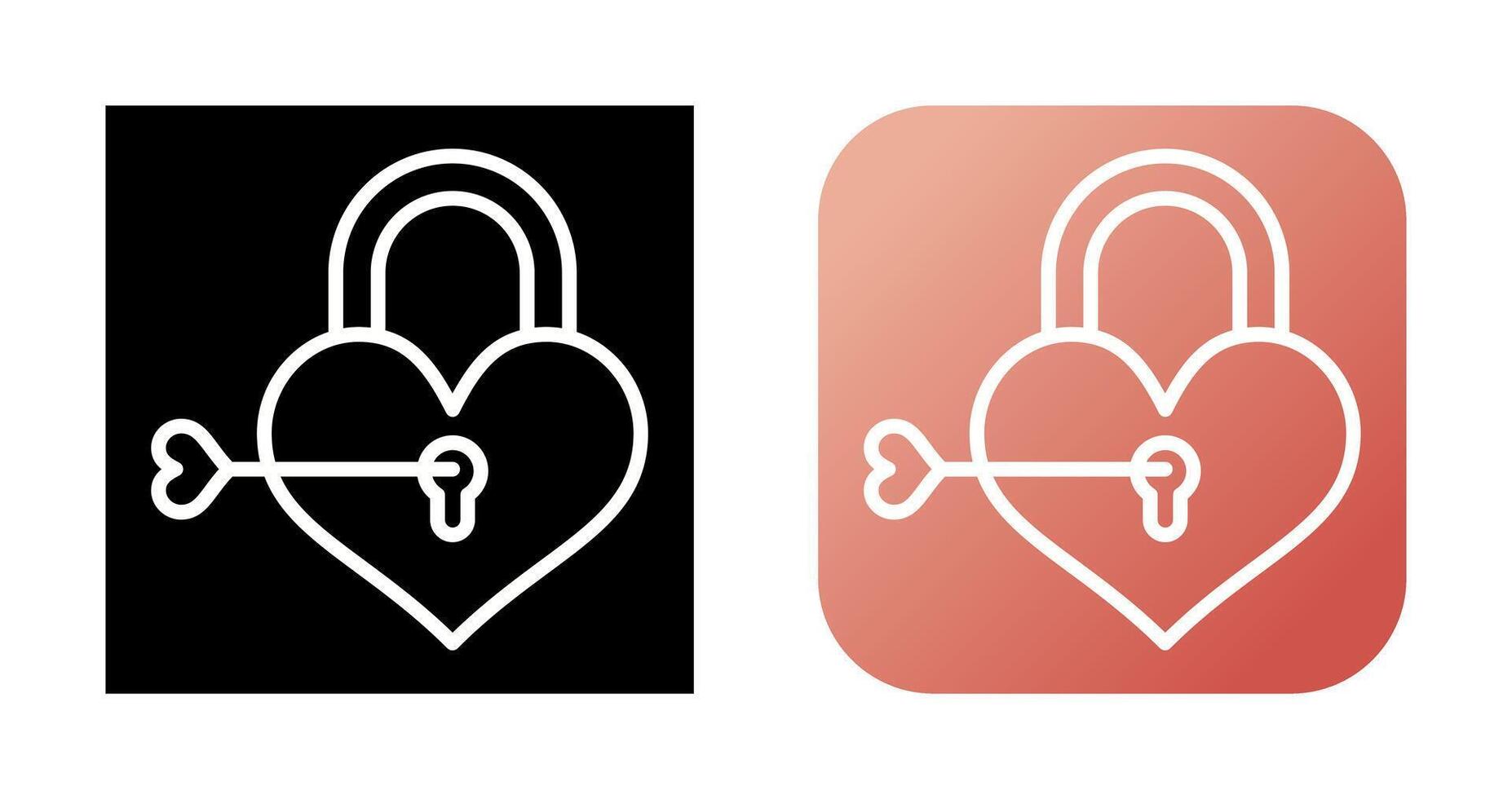 Love lock Vector Icon