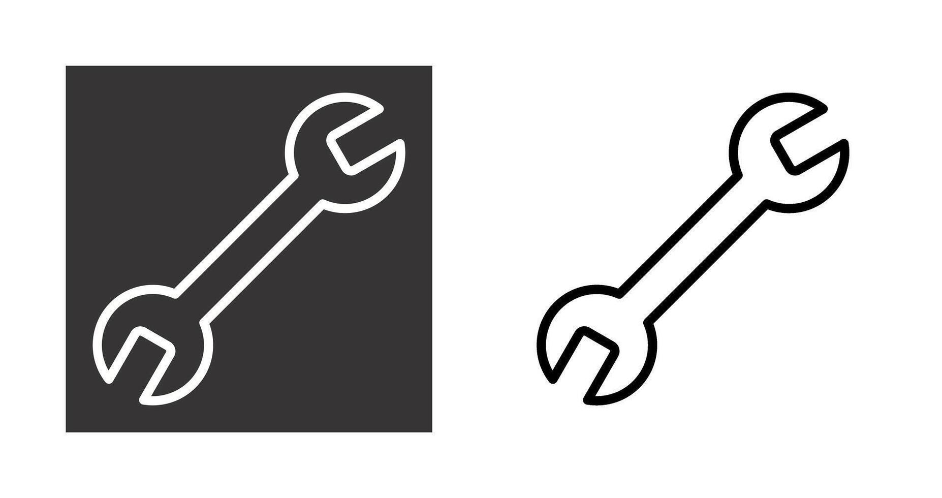impacto llave inglesa vector icono