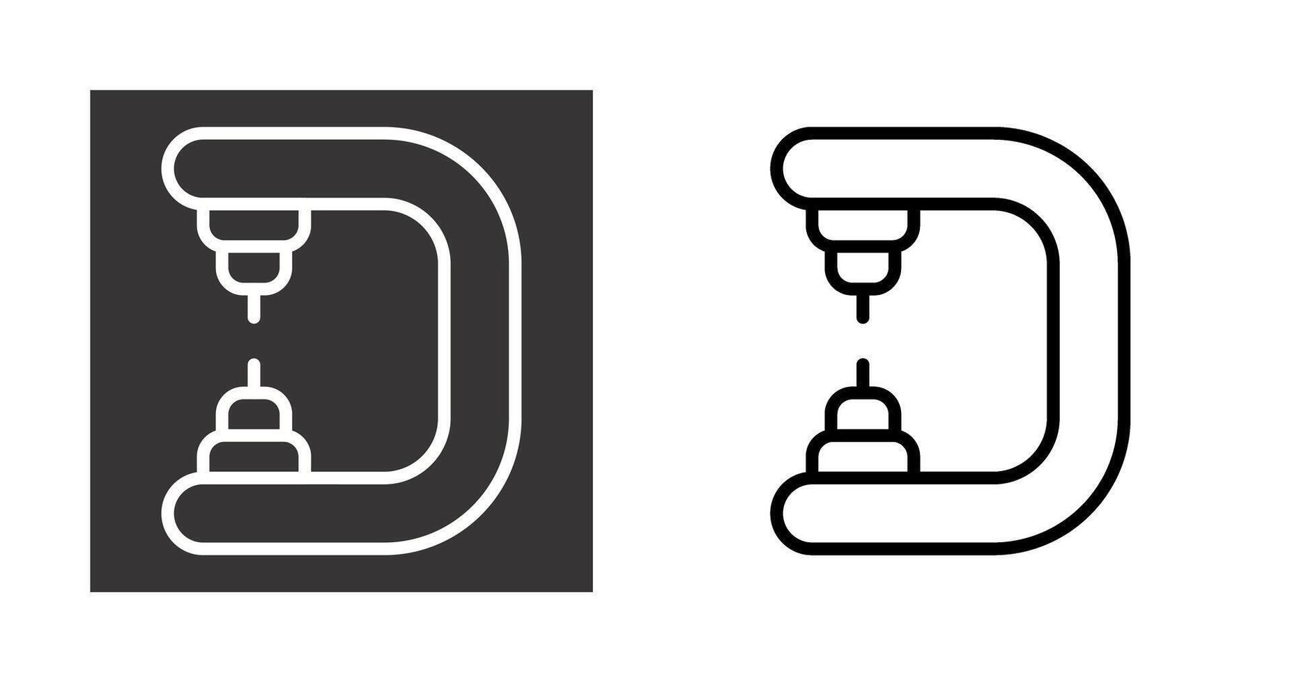 Drill press Vector Icon