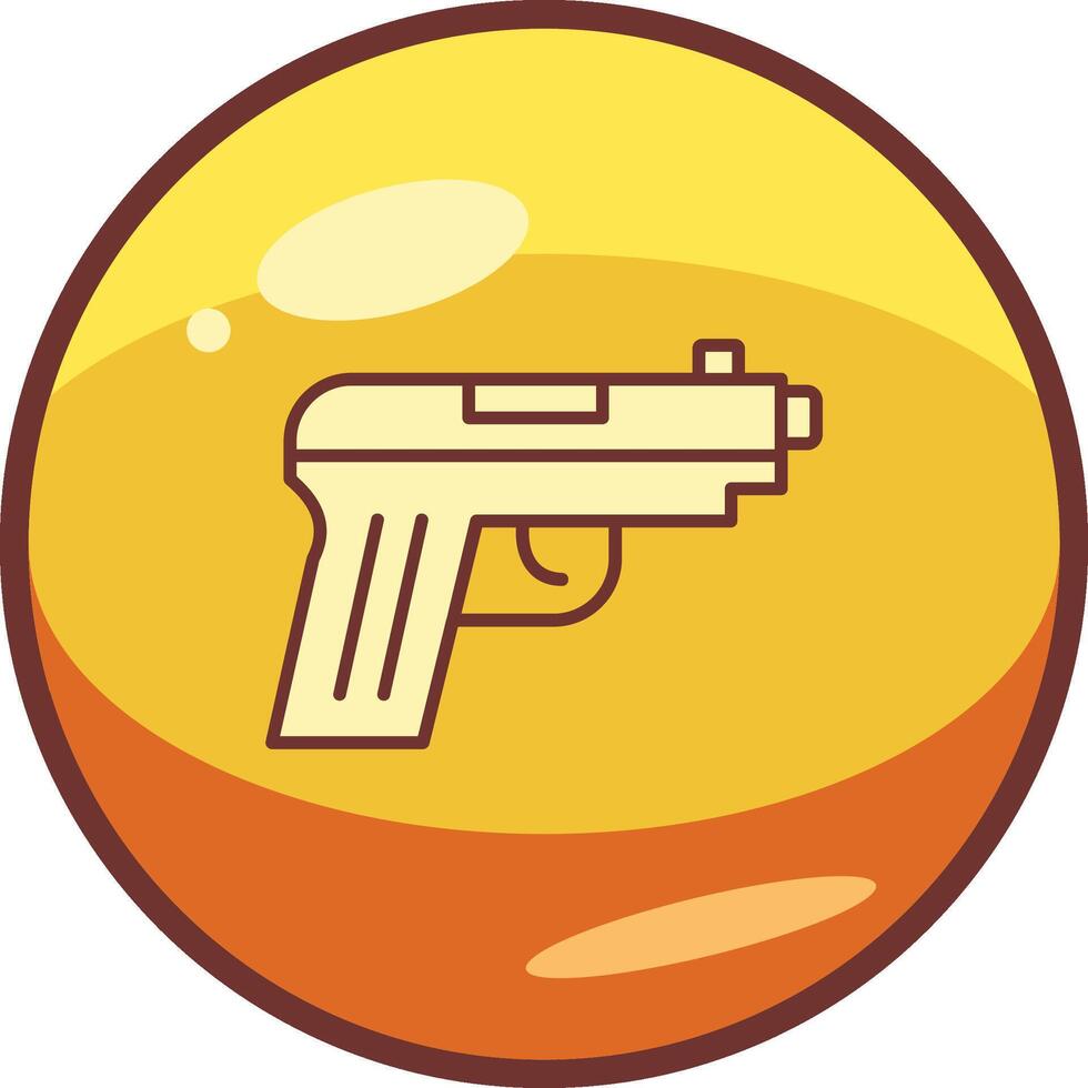 Pistol Gun Vector Icon