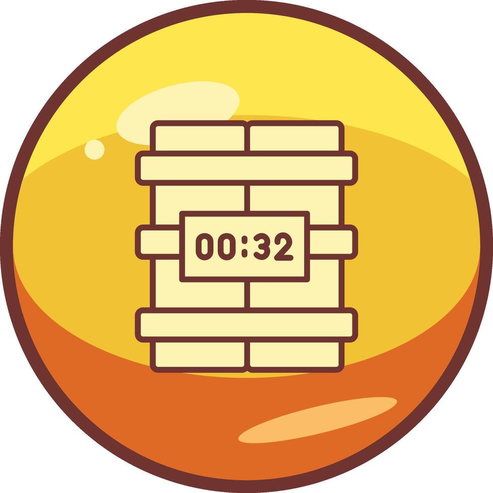 C4 Time Bomb Vector Icon