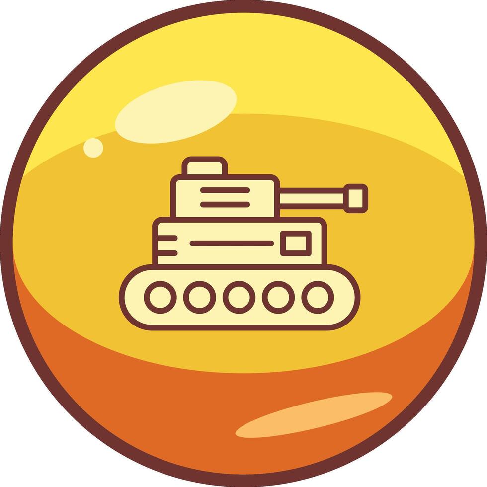 Military Tank Vector Icon