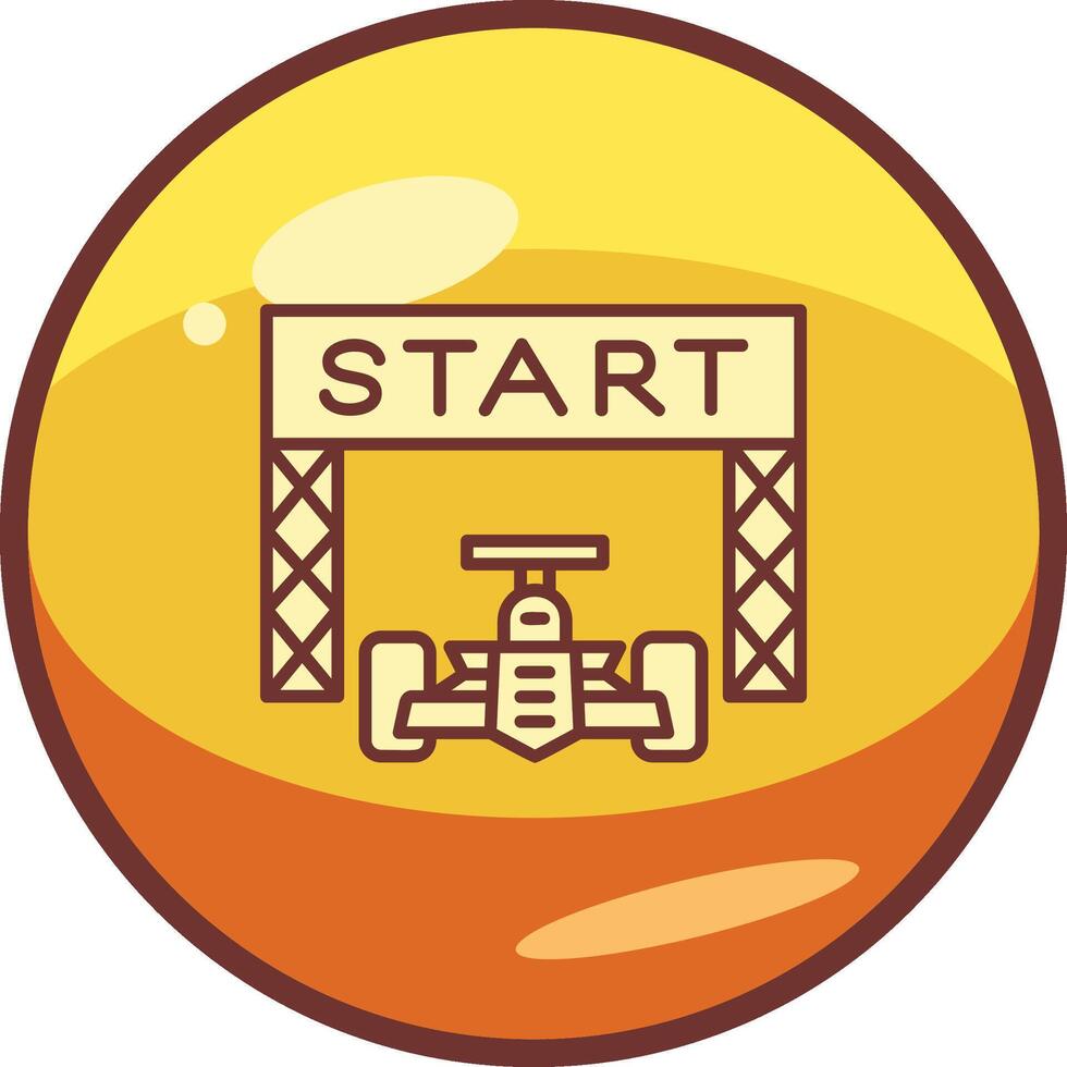 Starting Race  Vector Icon