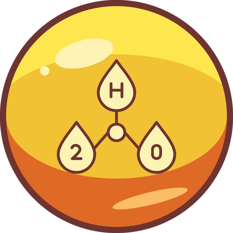 H2o Vector Icon