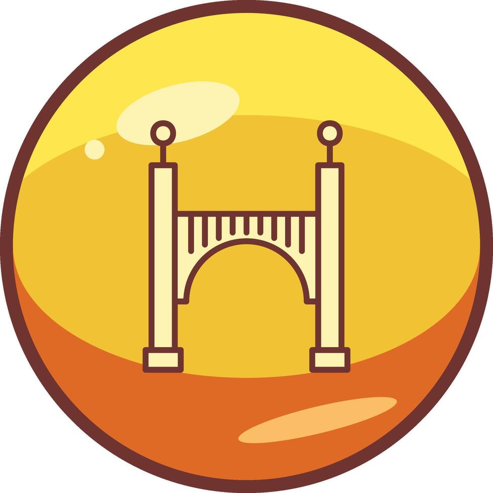 icono de vector de puente