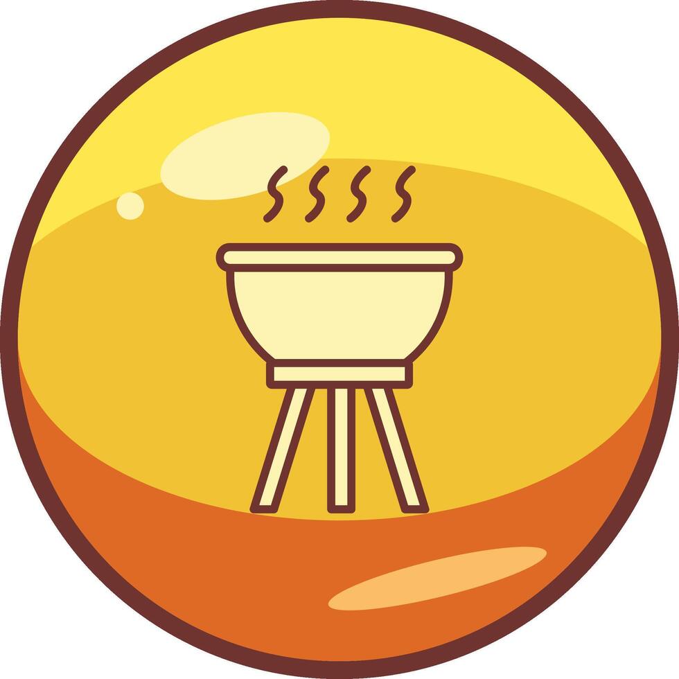 icono de vector de barbacoa