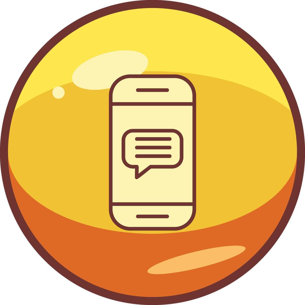 Phone Message Vector Icon