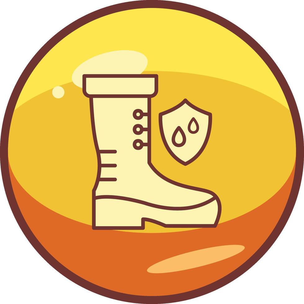 Waterproof Shoes Vector Icon