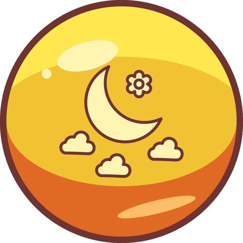 Moon Vector Icon