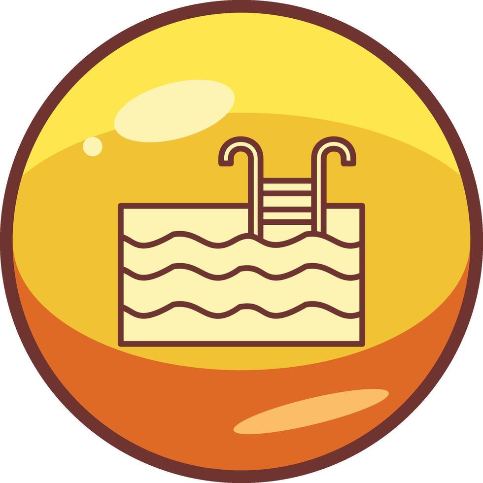 icono de vector de piscina