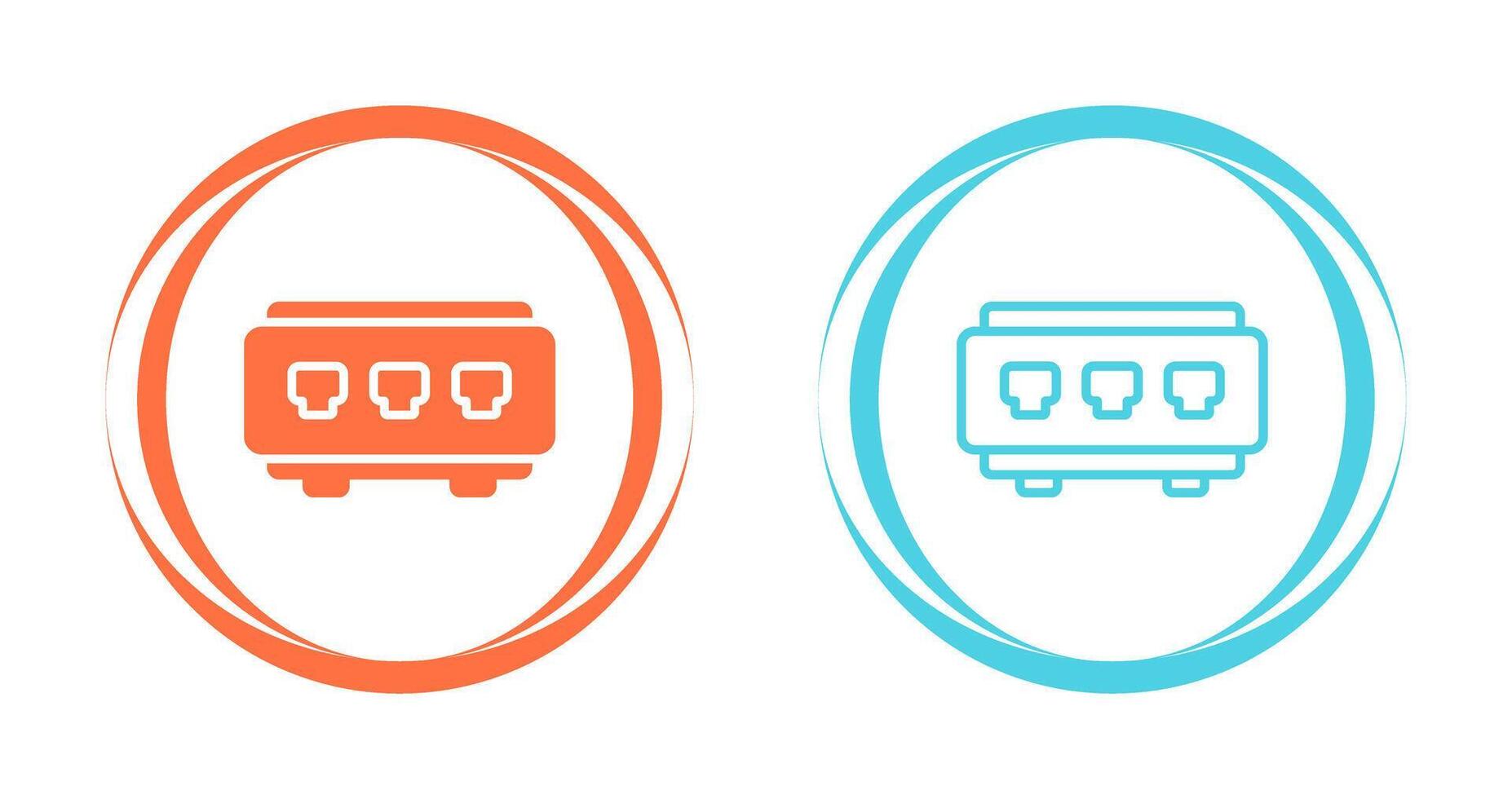 Network Switch Vector Icon