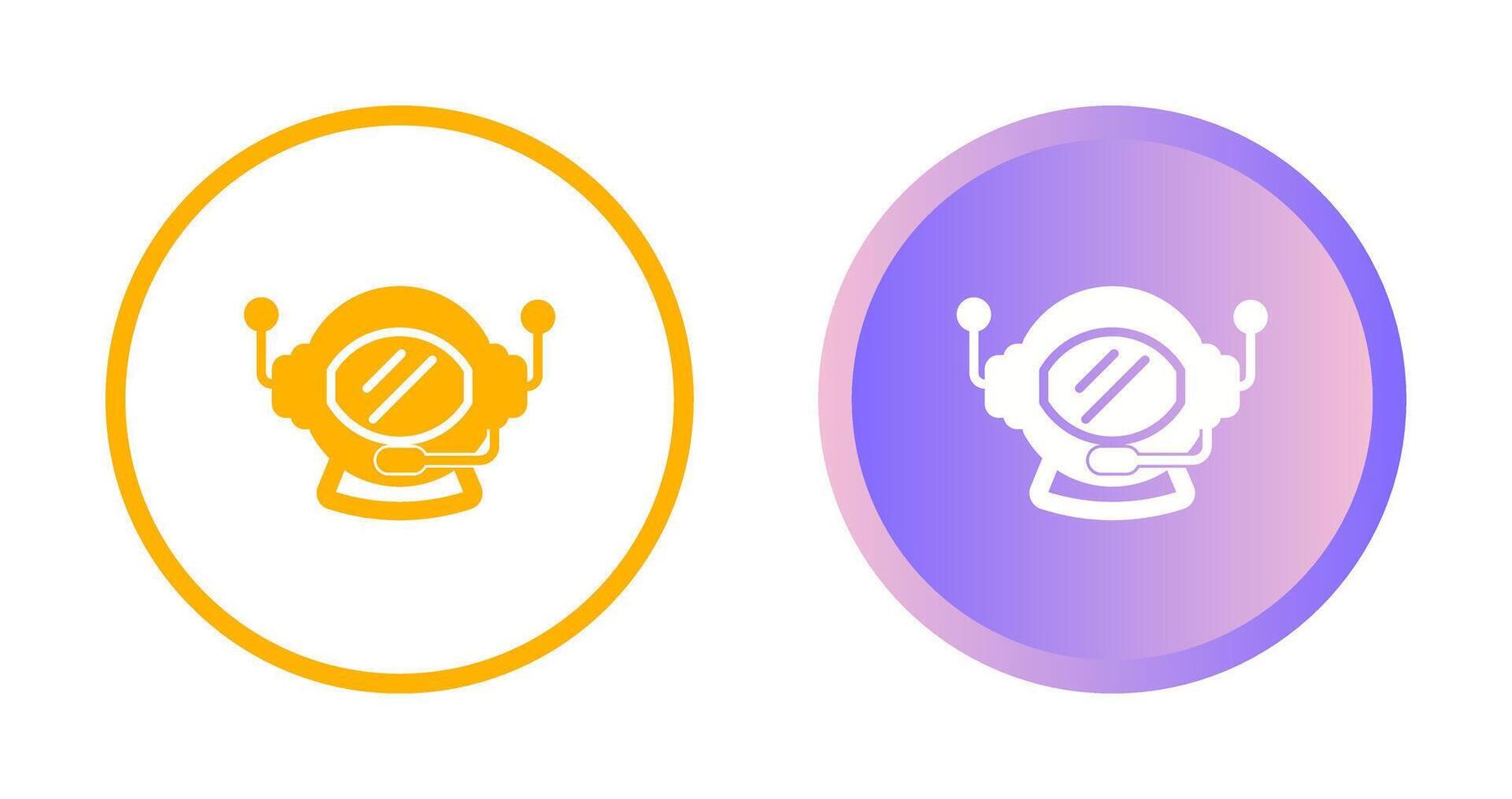 Astronaut Helmet Vector Icon