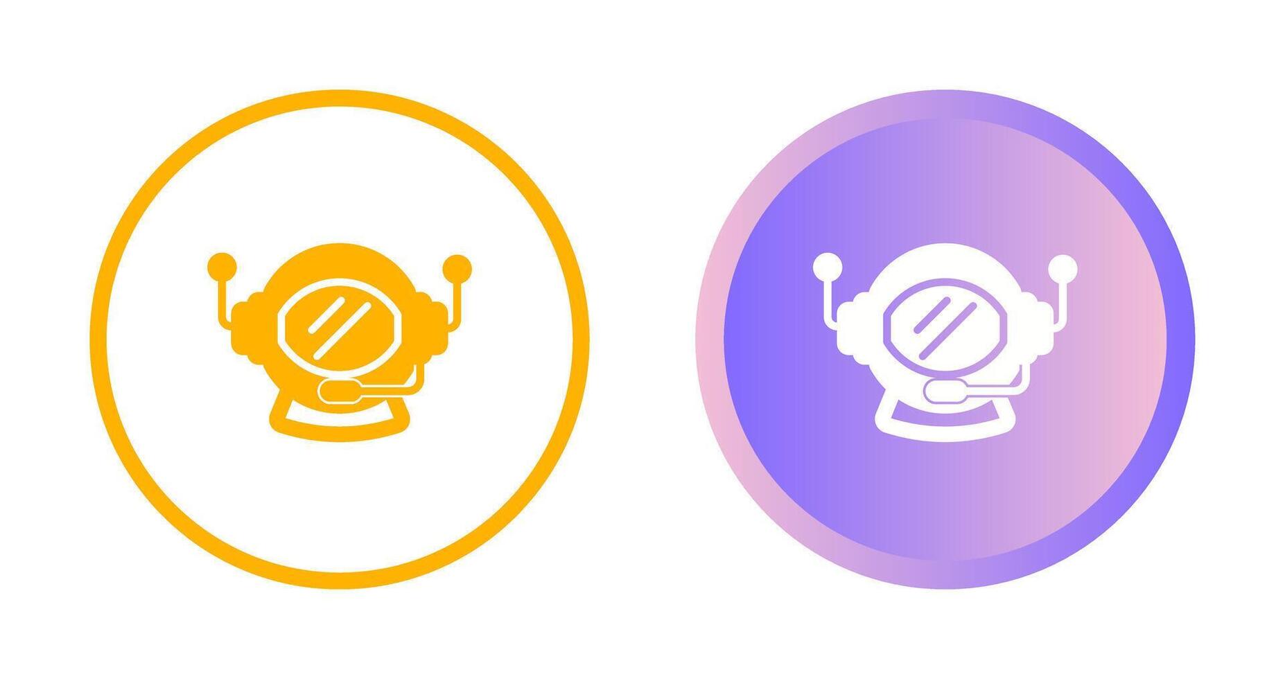 Astronaut Helmet Vector Icon