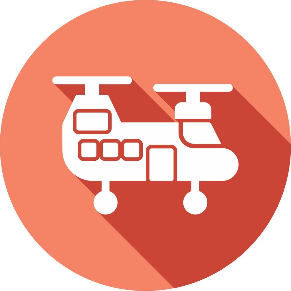 Military Helicopter Vector Icon