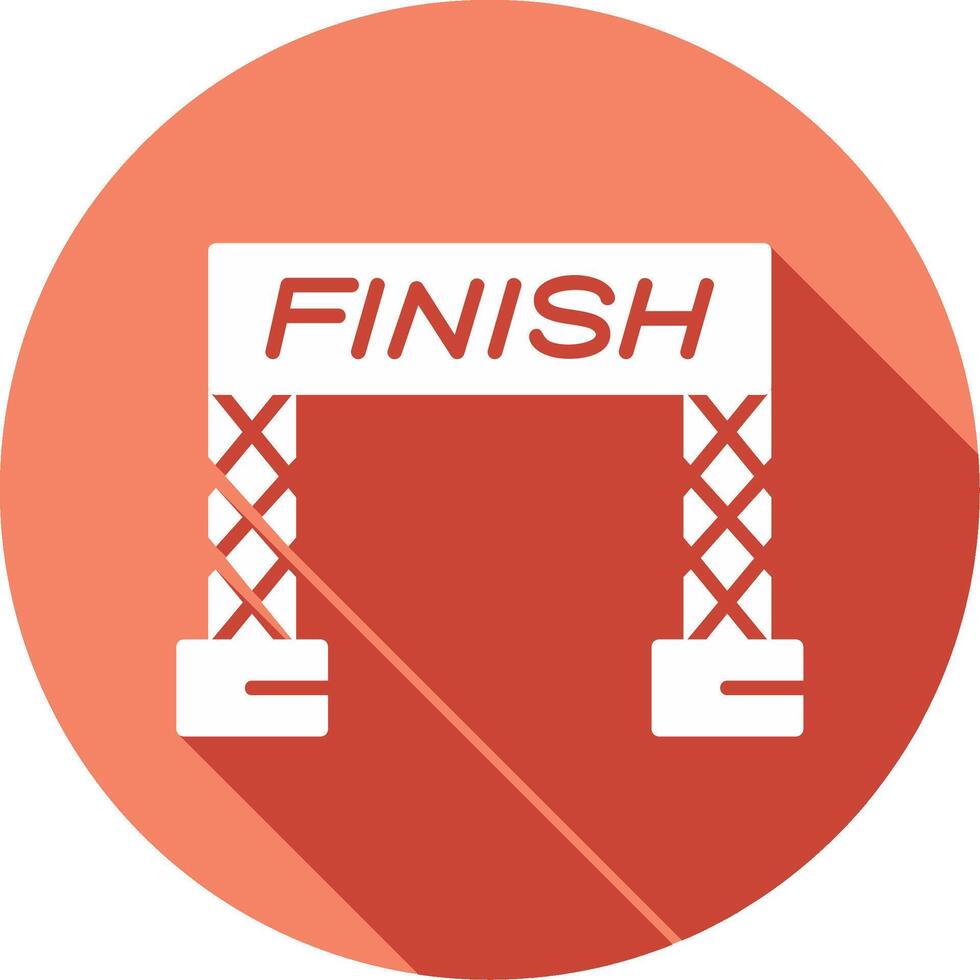 Finish Line Vector Icon