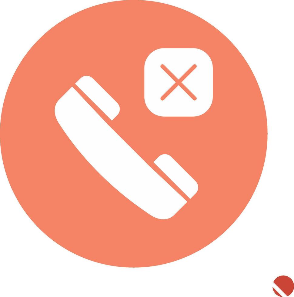 Call Rejected Vector Icon