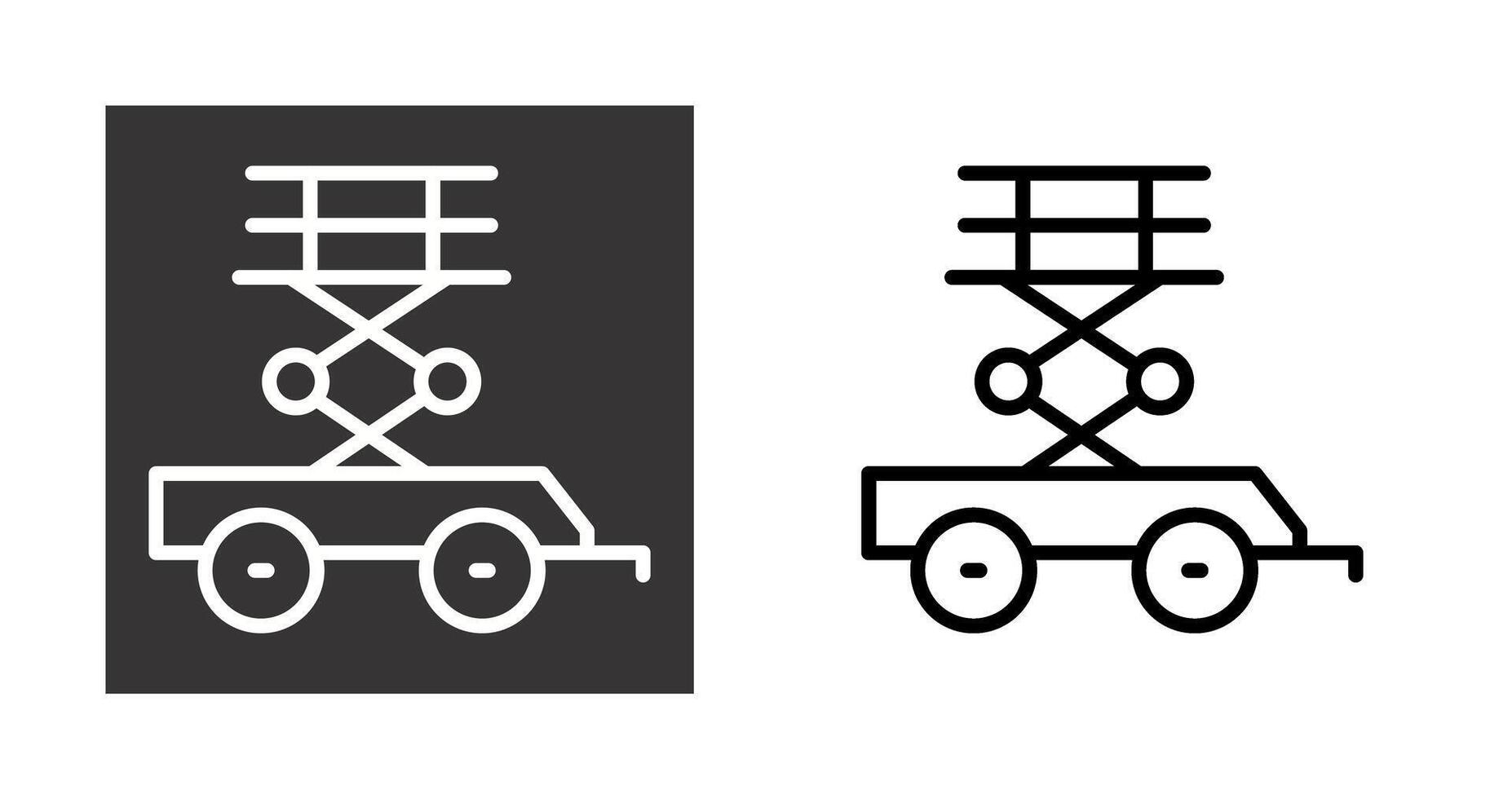 Scissor Lift Vector Icon