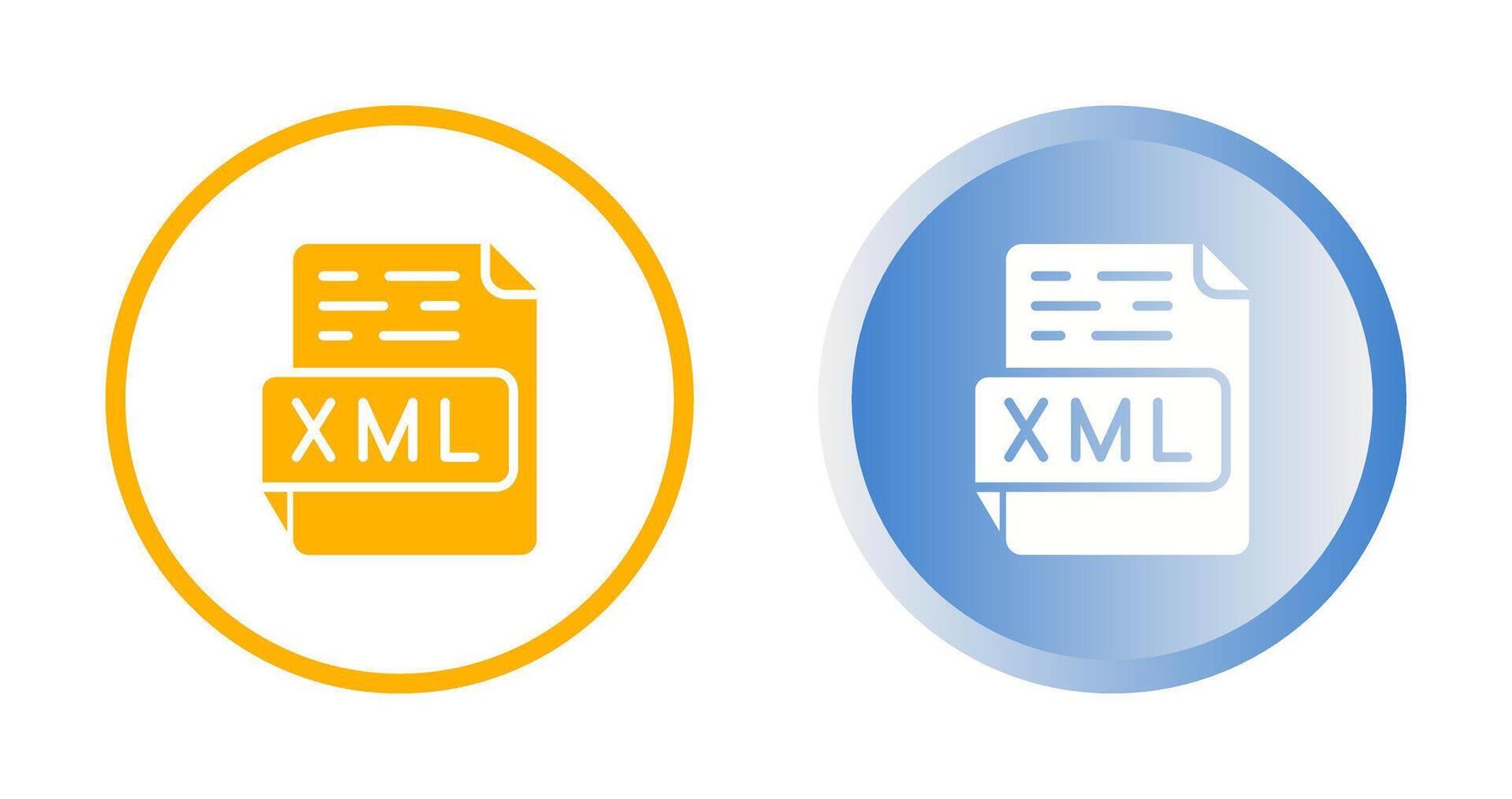 icono de vector xml