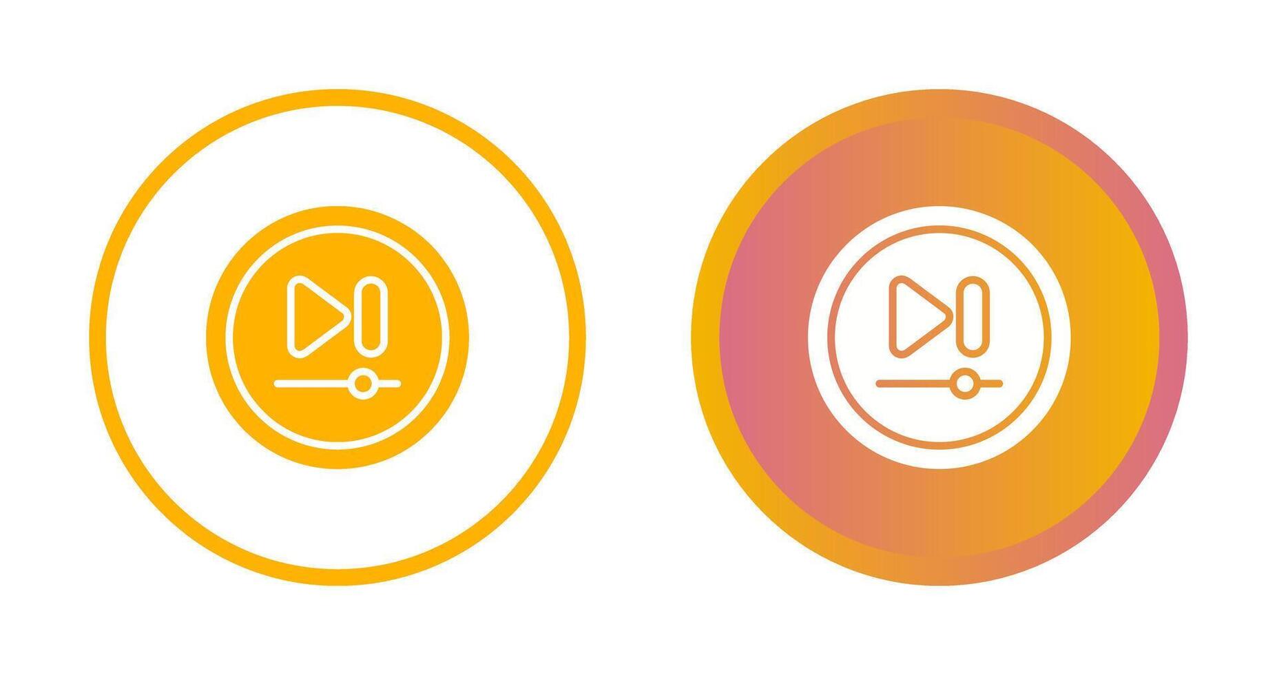 Video Next Track Button Vector Icon